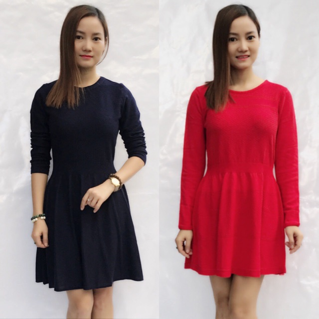 [Mã WASTMAY giảm 15% tối đa 30K đơn 150K] COMBO 2 ĐẦM - ĐẦM LEN DỆT KIM XUẤT HÀN D010 | BigBuy360 - bigbuy360.vn