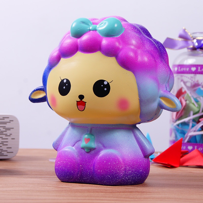 Squishy Lớn Hình Cô Bé Cừu Galaxy Đồ Chơi Xốp Giảm Stress Hình mềm mịn dễ Thương đàn hồi Cho Bé