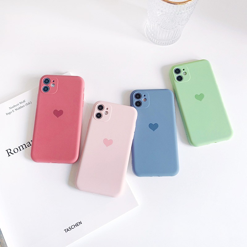 Ốp lưng iphone Heart TPU dẻo mềm bảo vệ cam 6/6plus/6s/6splus/7/7plus/8/8plus/x/xr/xs/11/12/13/pro/max/plus/promax