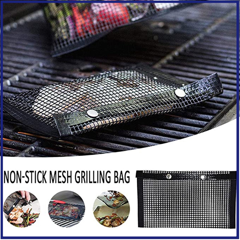 Túi Lưới Nướng Bbq Chống Dính Chịu Nhiệt Cao Tiện Dụng