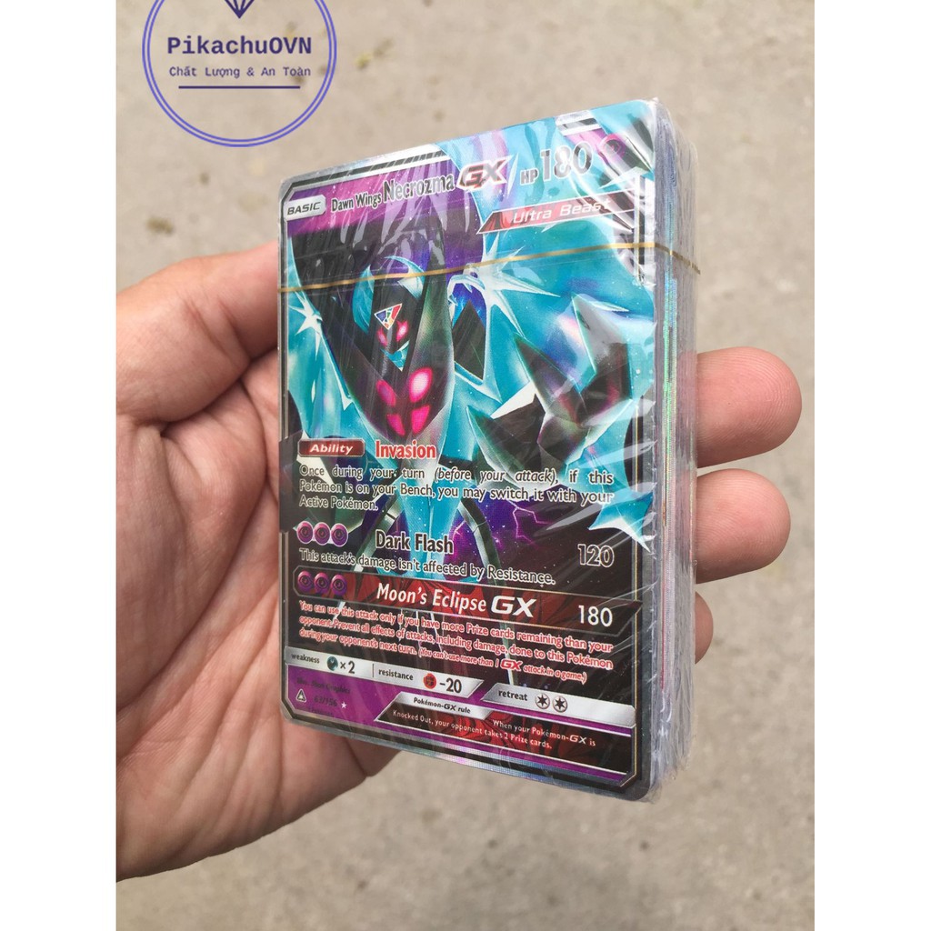 Bộ Thẻ Bài Pokemon TCG 100 Thẻ Bài Pokemon Ultrasun GX MEGA EX Chơi Đối Kháng 100D(100GX) New Đẹp