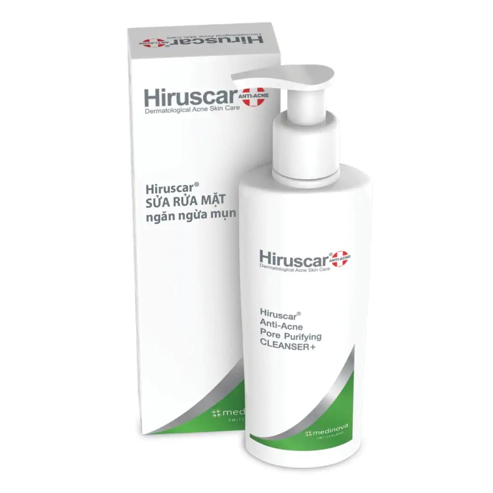 Hiruscar Sữa Rửa Mặt Cho Da Mụn Hiruscar Anti-Acne Cleanser 100ml