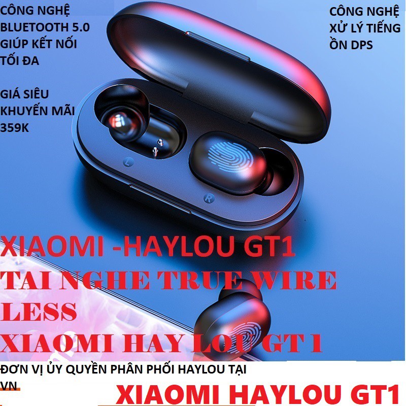  Tai nghe Bluetooth True Wireless Xiaomi -Haylou GT1 bluetooth 5.0