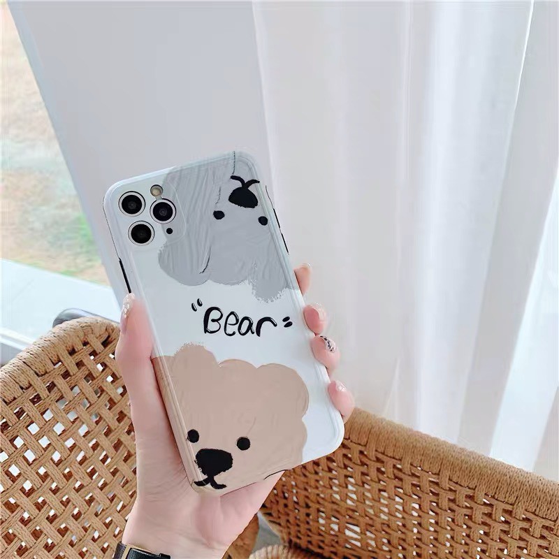 Ốp Onion gấu nâu bear dẻo mịn Hàn Quốc dành cho iPhone 11 Pro Max 7 8 Plus X XsMax XR