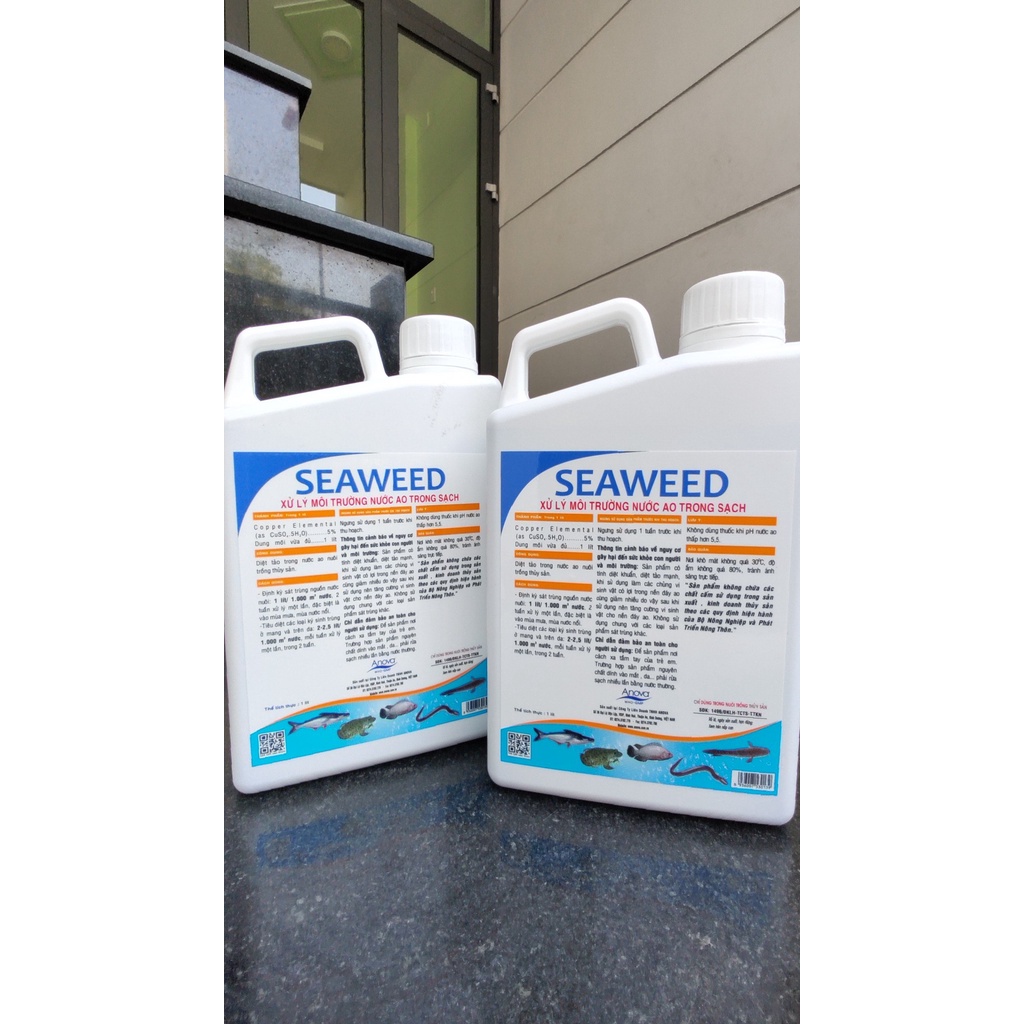 Anova Seaweed diệt ngoại kí sinh trùng, diệt tảo độc, làm sạch nước ao giúp cá, lươn, ốc, baba khỏe mạnh