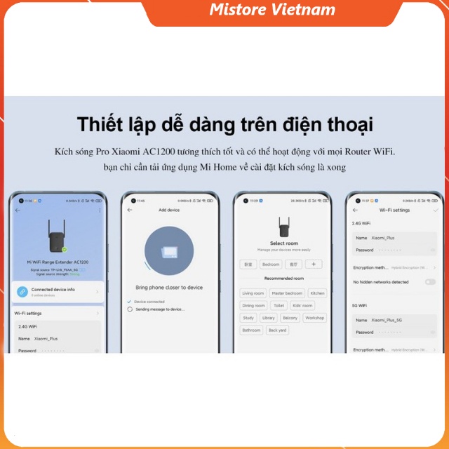 Bộ Kích sóng wifi Xiaomi AC1200 Mi wifi range extender quốc tế