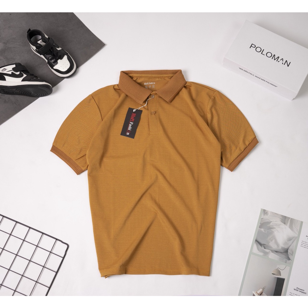 Áo polo namXẢ SỐCáo polo nam trơn cổ bẻ HOT TREND 2022 chất da cá CAO CẤP