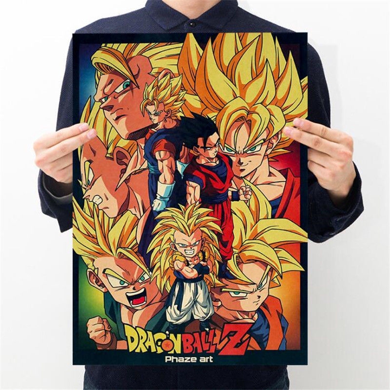 Hoạt Hình poster Phim anime dragon ball Dán Tường Trang Trí