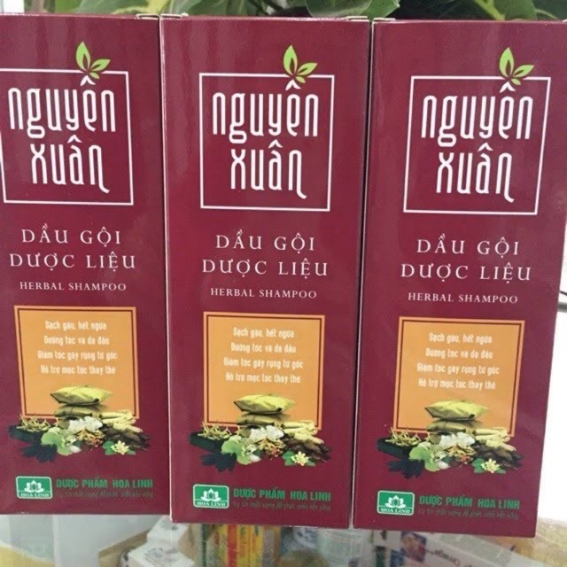 Dầu gội dược liệu Nguyên Xuân nâu chai 200ml (dành cho tóc thường)