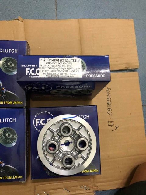 Cặp nhôm nồi sau EX 135 tay côn đời zin hãng FCC