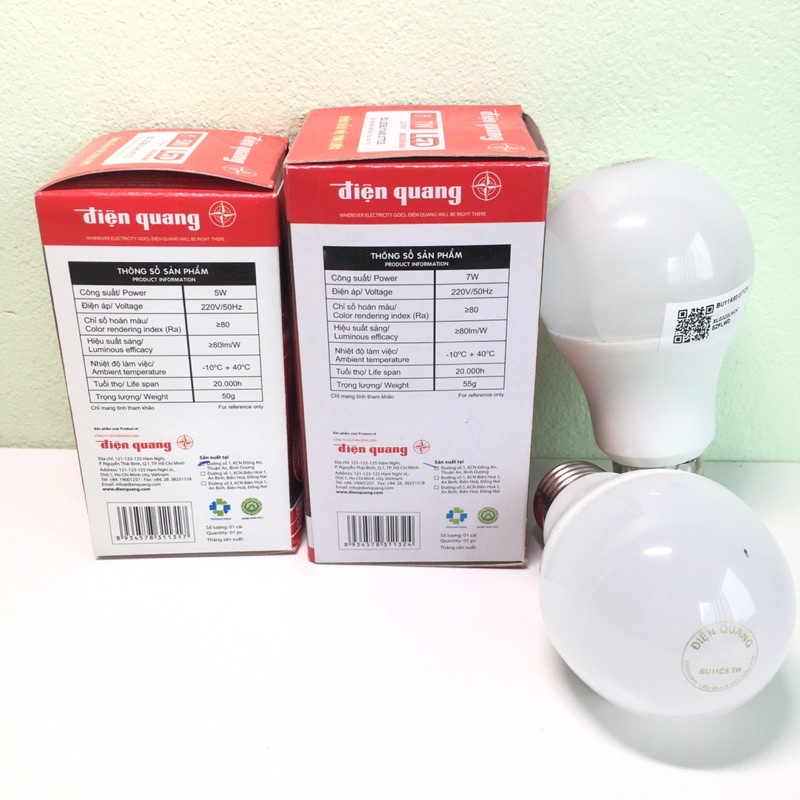 Bóng Đèn Học Chống Cận, Đổi 3 Màu Thông Minh, Bóng Đèn Led Cho Đèn Bàn Học Điện Quang