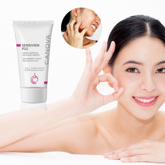 Kem dưỡng da dịu nhẹ chống kích ứng đỏ da cho da nhạy cảm CANOVA SENSIVEN P22 giảm nhăn và ngăn ngừa lão hóa - Nhập Ý | BigBuy360 - bigbuy360.vn