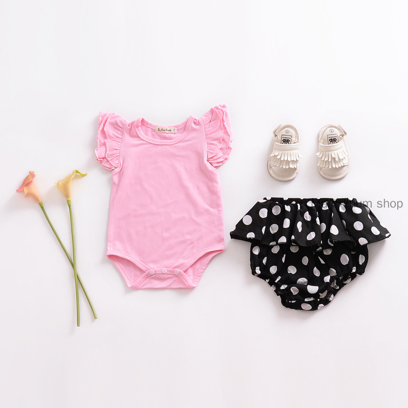 【MARIO SHOP】Baby Girl Floral Trousers Harem Lace Shorts Baby Big PP Pants Practice Pants Ruffled Baby Pants for Infant Quần