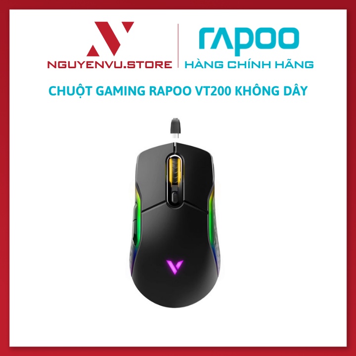 Chuột Gaming Rapoo VT200 RGB (Không Dây/Có Dây ) - Hàng chính hãng