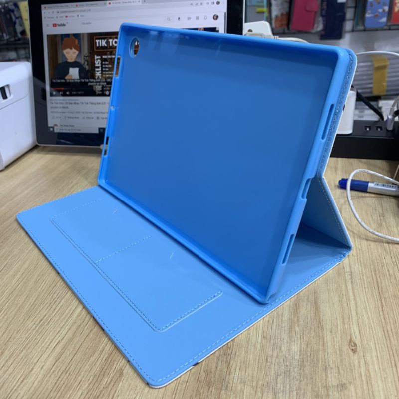 Bao da Samsung Tab A8 X200 X205 kitty doremon siêu dễ thương hàng chuẩn loại 1