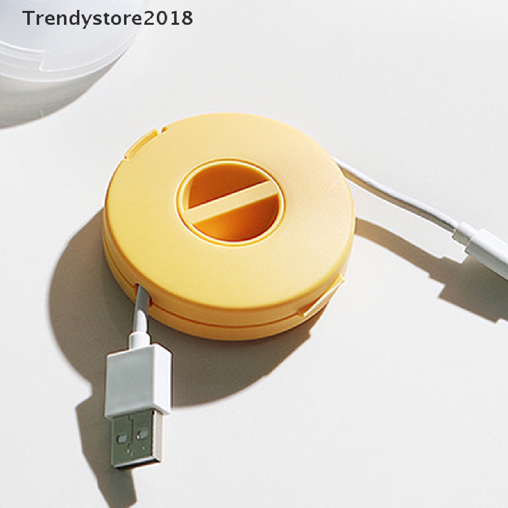 Hộp Đựng Dây Cáp Sạc / Điện Thoại Xoay Linh Hoạt Thời Trang 2018