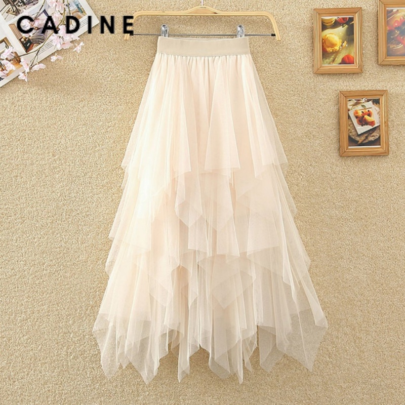 Chân váy bé gái xòe midi chất lướt phong cách hàn điệu đà cho bé gái 15 -25kg Cadine Kids