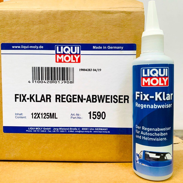 DUNG DỊCH CHỐNG NƯỚC MƯA LIQUI MOLY CLEARVIEW FIX- KLAR CHO NÓN BẢO HIỂM, KÍNH XE - GERMANY