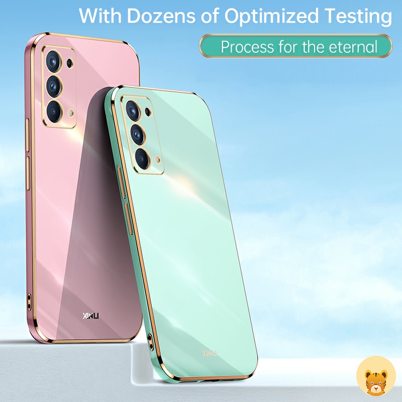 Ốp Điện Thoại Mềm Mạ Viền Sang Trọng Cho Oppo Reno 5 Case Reno 5 Pro 4G 5G