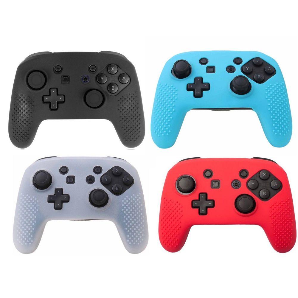 Vỏ Bọc Bảo Vệ Tay Cầm Điều Khiển Chơi Game Switch Pro Chất Liệu Mềm Co Giãn Chống Trượt