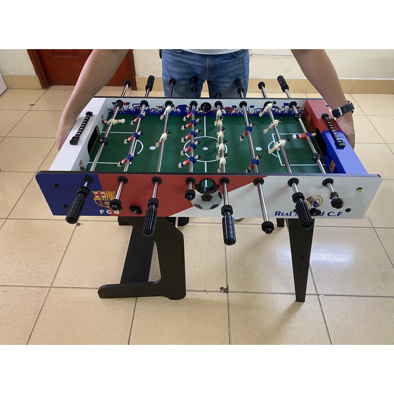 Bàn Bi Lắc Bóng Đá Cỡ Lớn 1,4m Indoor Colorful Chuẩn Thi Đấu, Banh Bàn Foosball 1m4 Gia Đình Văn Phòng Hanana