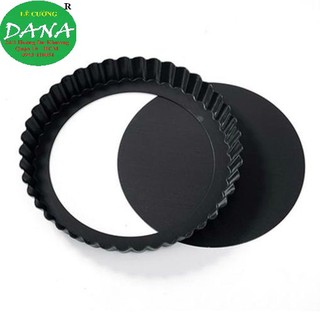 Khuôn tart tròn đế rời chống dính.