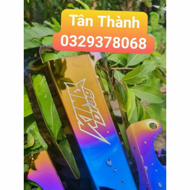 Pat dè sau Ex150, MxKing inox 304 mạ titan KingDrag gắn như ZIN