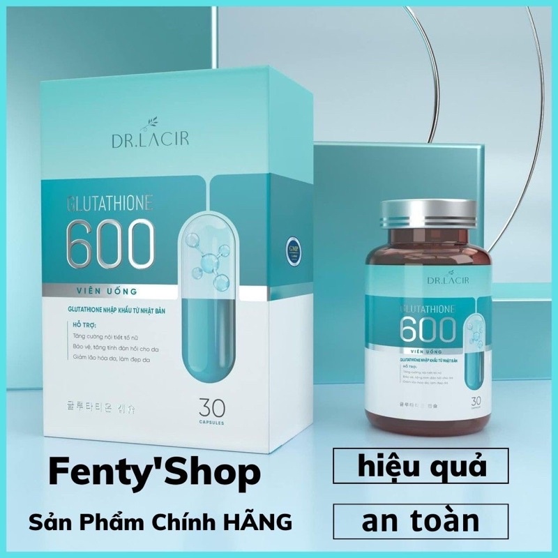 Viên uống trắng da mờ nám GLu 600 Chính hãng hàng công ty