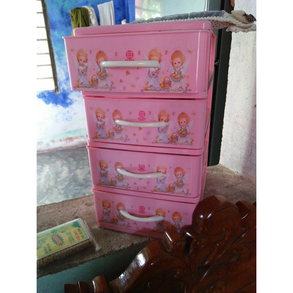 Tủ mini  5 tầng - giao màu ngẫu nhiên ( họa tiết ngẫu nhiên )