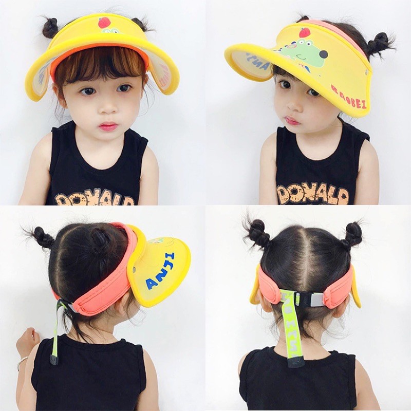 Mũ nón nửa đầu cho bé hình khủng long ngộ nghĩnh phong cách Hàn Quốc