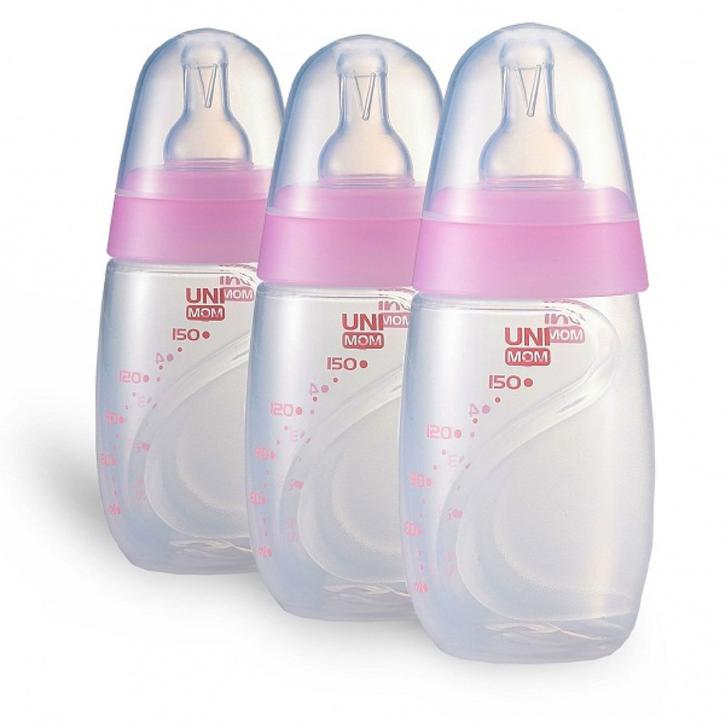 Bộ bình trữ sữa có núm ti Unimom 150ml UM871128 V372