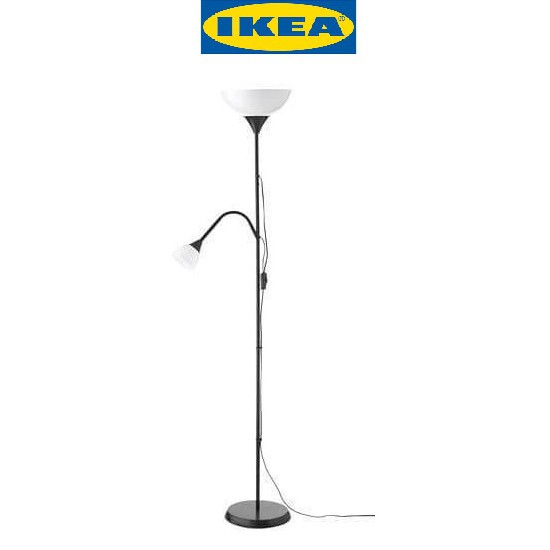 Đèn cây 2 nhánh màu đen NOT - IKEA