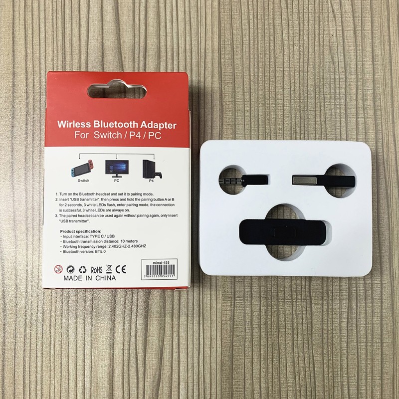 Usb Nhận Tín Hiệu Bluetooth Không Dây Cho Nintendo Switch Ps4 Pc