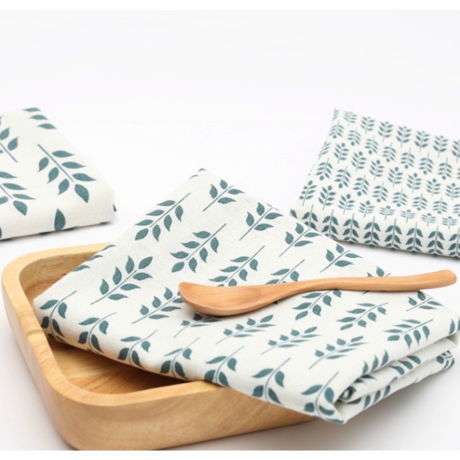 Khăn lót chén dĩa bàn ăn, bàn học, tủ kệ. vải nền trang trí chụp ảnh vintage