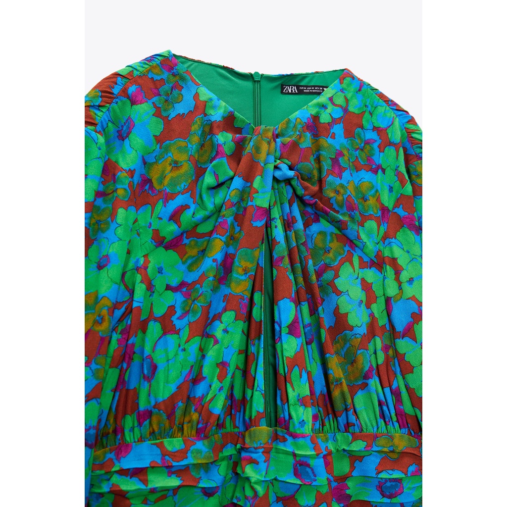 Váy ZARA hoa AUTH Size XS