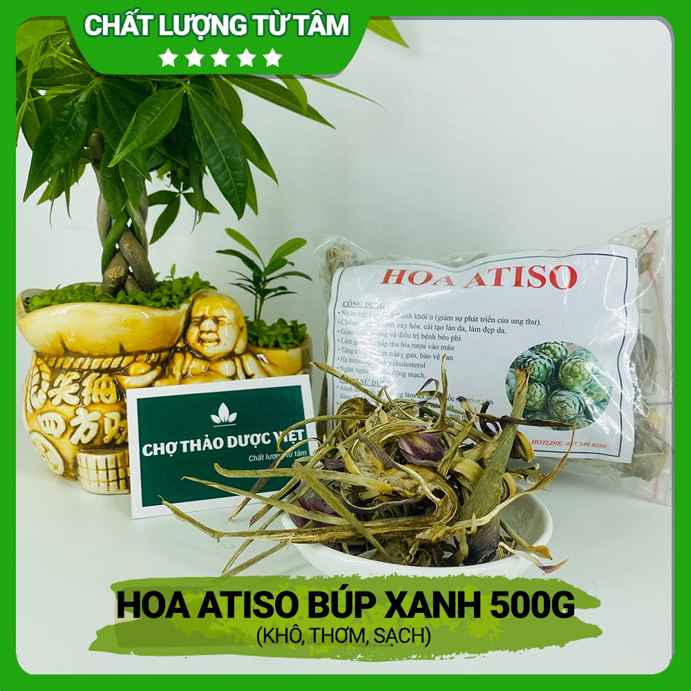 [Giá Sỉ] 500gr Atiso Búp Xanh (Khô, Thơm, Sạch)