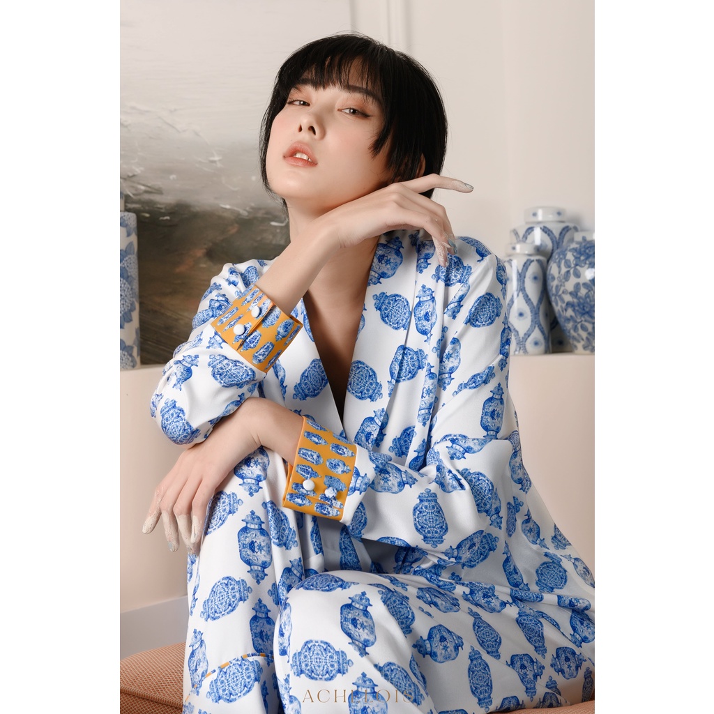 Achelois - Bộ đồ ngủ hoạ tiết Song Porcelain