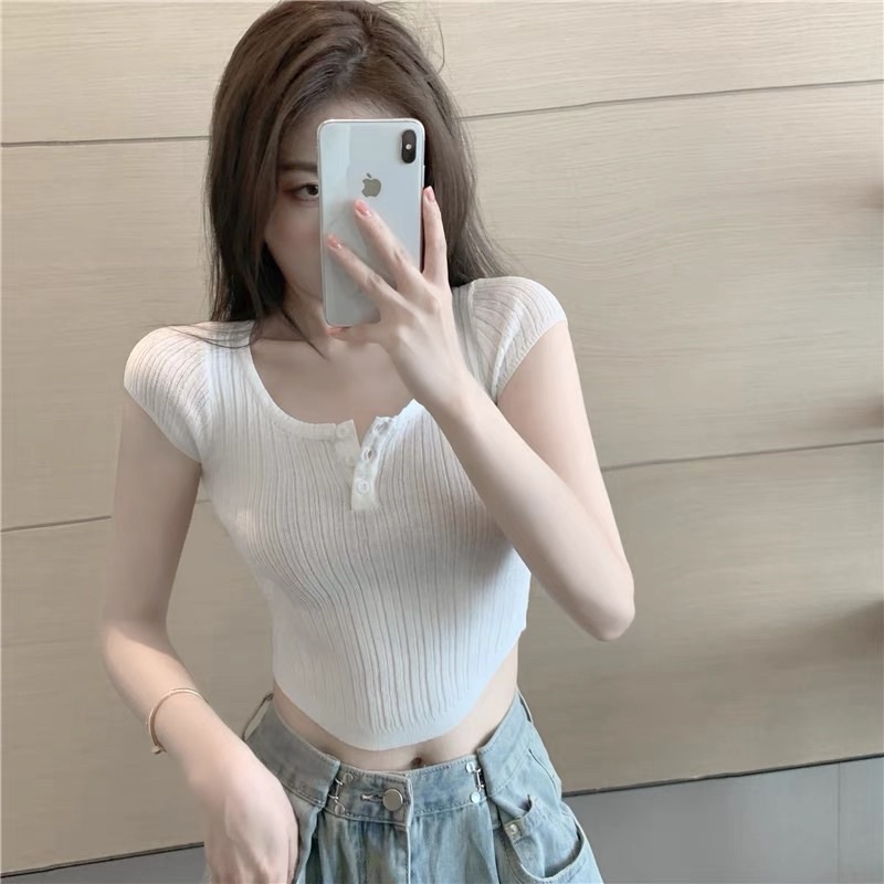 Áo Kiểu Vạt Bầu Phong Cách Nữ Tính A5