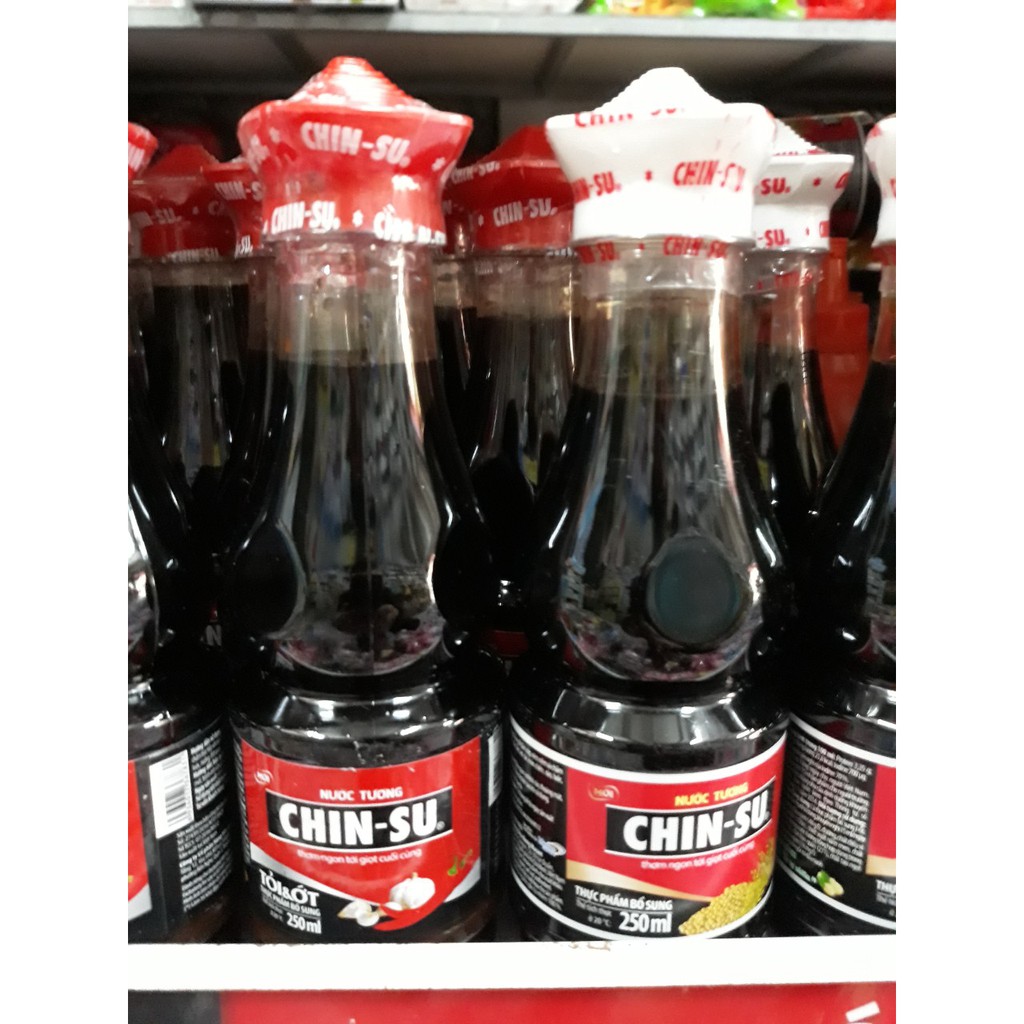 Nước Tương Chin Su Tỏi Ớt - Đậu Nành Chai 330ml