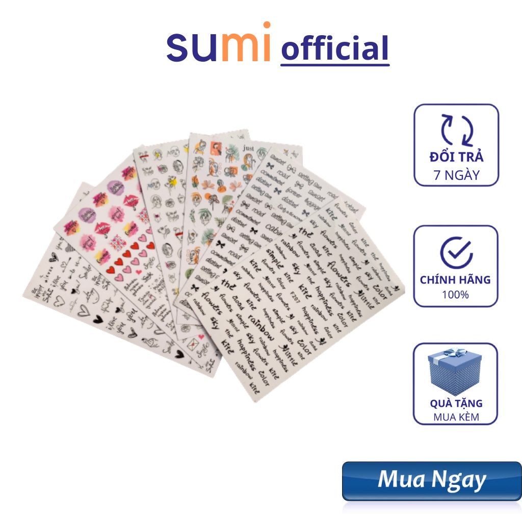 miếng dán móng tay, sticker dán móng nail