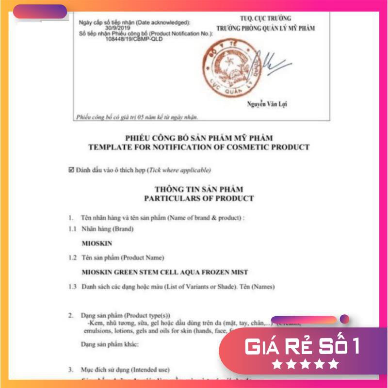 Xịt Khoáng Tế Bào Gốc MioskinPlus 100ml | BigBuy360 - bigbuy360.vn