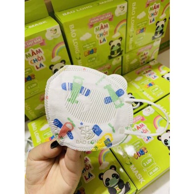 Hộp 10 khẩu trang giấy Mầm, Chồi, Lá - Chống bắn giọt, kháng khuẩn an toàn cho bé