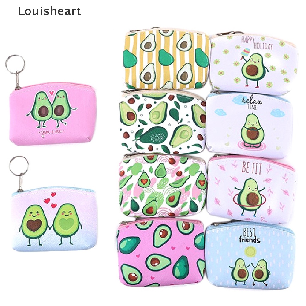 Ví Đựng Tiền Xu Louisheart Hình Trái Bơ Hoạt Hình Đáng Yêu Sáng Tạo
