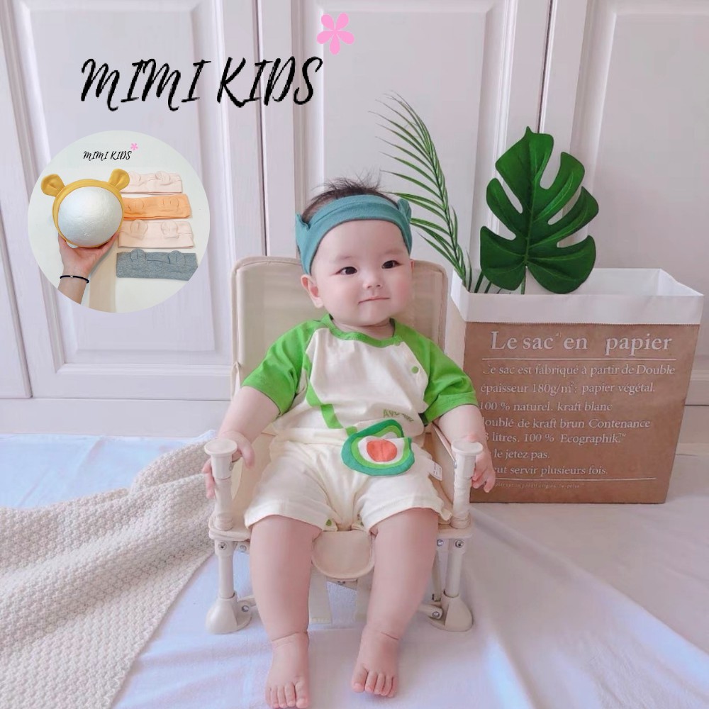 Băng đô tai gấu  turban gấu siêu đáng yêu Mimi Kids cho bé