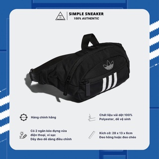 Túi Đeo Chéo Adidas Auth 💙FREESHIP💙 Adidas Waist Bag 3 Triples Black Hàng Chính Hãng - [CM3824]