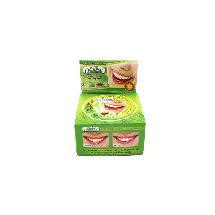 Kem Trắng Răng Green Herb Thái Lan 25g (tặng kèm hộp nhỏ)