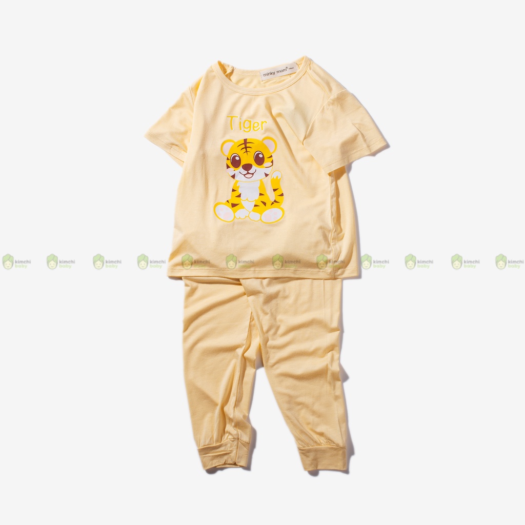 [SZ ĐẠI]Bộ Dài Tay Cho Bé Trai, Bé Gái Minky Mom Vải Thun Lạnh Hoạ Tiết Gấu Panda,Đồ Bộ Dài Tay Cho Bé Mặc Nhà MKMTD2207
