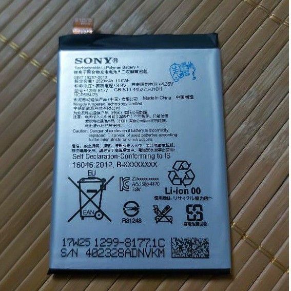 pin sony xperia X bảo hành 6 tháng (ảnh thật)