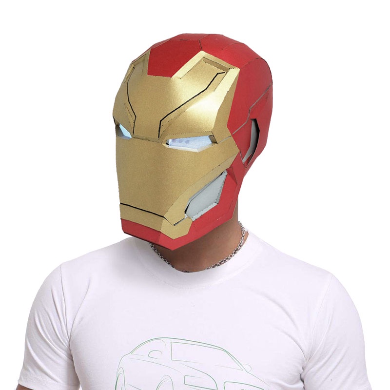Mặt Nạ Lắp Ráp Iron Man 3d