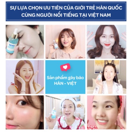 (Tặng sample Vegick) Tinh Chất Xanh Dương Xóa Mụn Aesthenia peptide marine collagen calming aqua ampoule 35ml